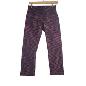 Lululemon‎ Wunder Under Hi-Rise Leggings size 8 Purple/Black